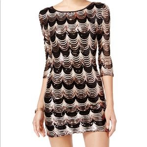 Crystal Doll Scooped Back Sequin Dress